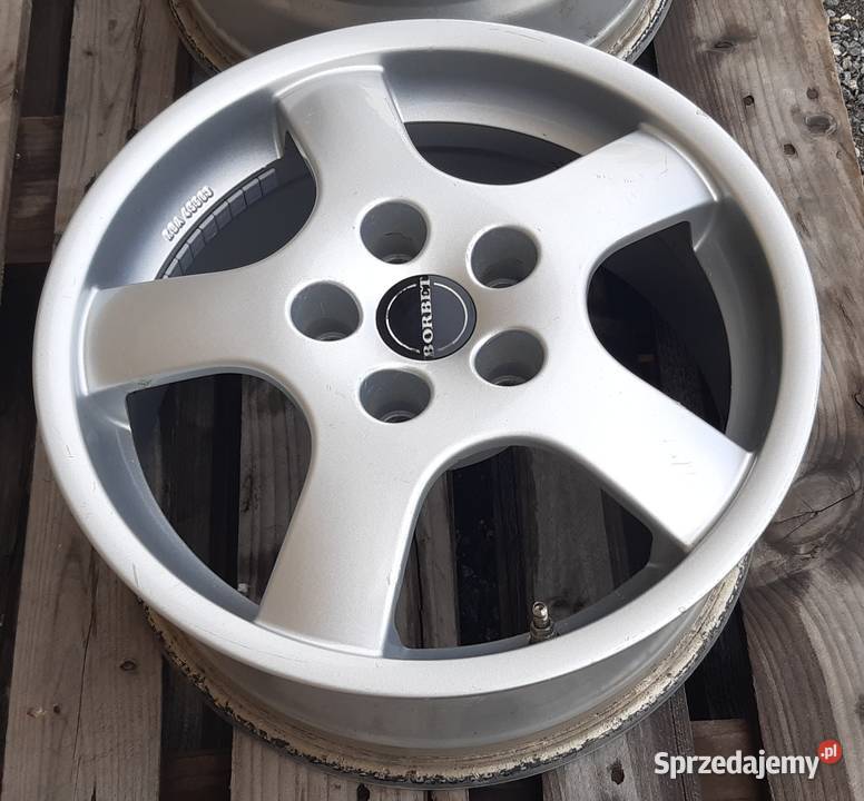 4 FELGI ALUMINIOWE BORBET 7JX16H2 5X120 ET40 VW aluminiowe Mielęcin sprzedam