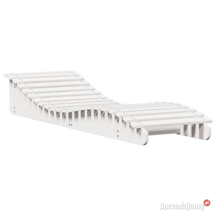 Leżak biały 205x60x315 lite drewno sosnowe Meble ogrodowe mazowieckie Warszawa