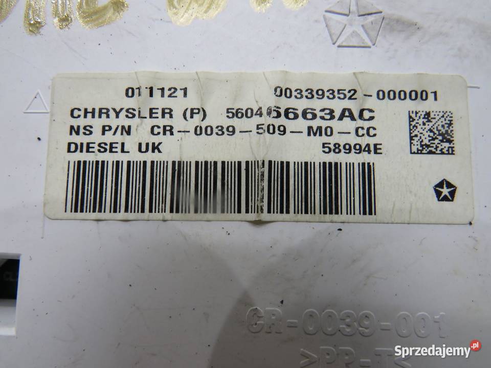 LICZNIK ZEGARY JEEP WK2 30 CRD 56046663AC sprzedam