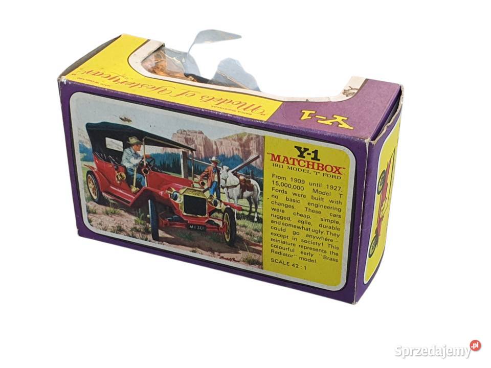 Stary kolekcjonerski model Ford T 1911 Matchbox Cieszyn