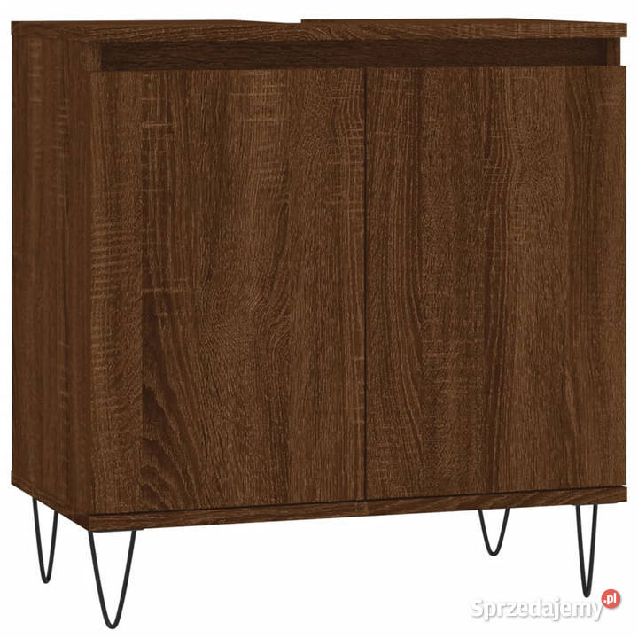 Szafka łazienkowa brązowy dąb 58x33x60 WM831587 Warszawa