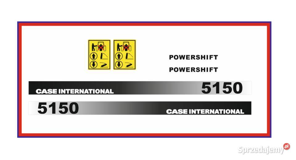 Naklejki traktor ciągnik CASE 5150 International Gorlice