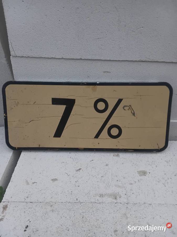 Stary znak drogowy T9 Dekoracja Milejewo