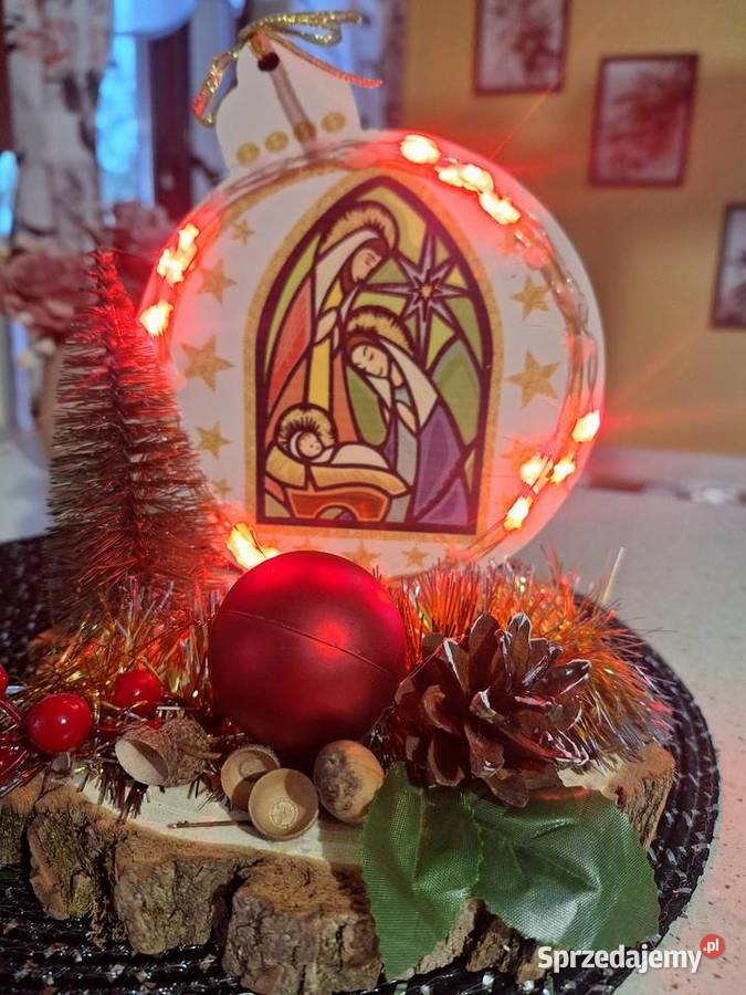 Szopka Bożonarodzeniowe podświetlona Boże Narodzenie Strzyżów