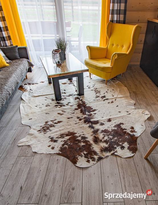 Skóra krowia brązowokremowa Skóry