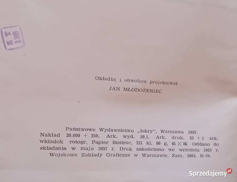 Jan Fajer Żołnierze Starówki Iskry 1957 r sprzedam
