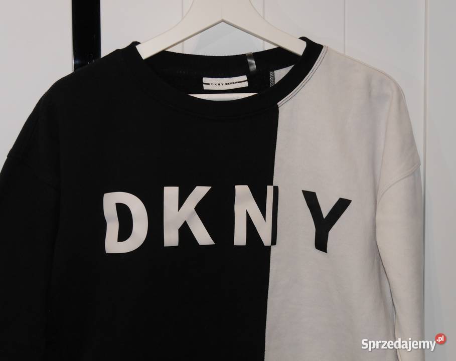 DKNY fajna bluza biało czarna 36 S Pozostałe Wrocław