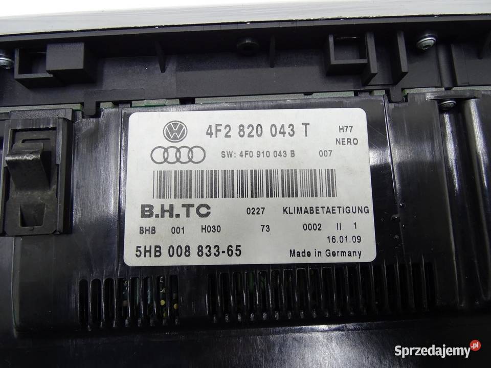 PANEL NAWIEWU KLIMATYZACJI KLIMY 4F2820043T AUDI