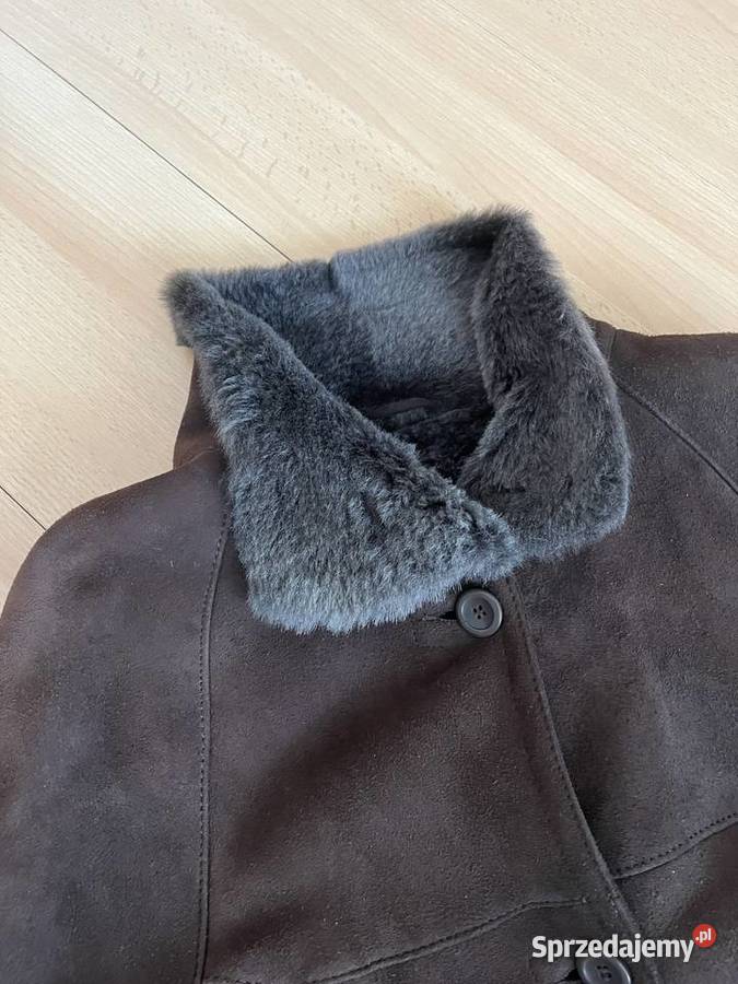 Kożuch damski brązowy kanadyjski Danier S Bez wzoru Gdańsk