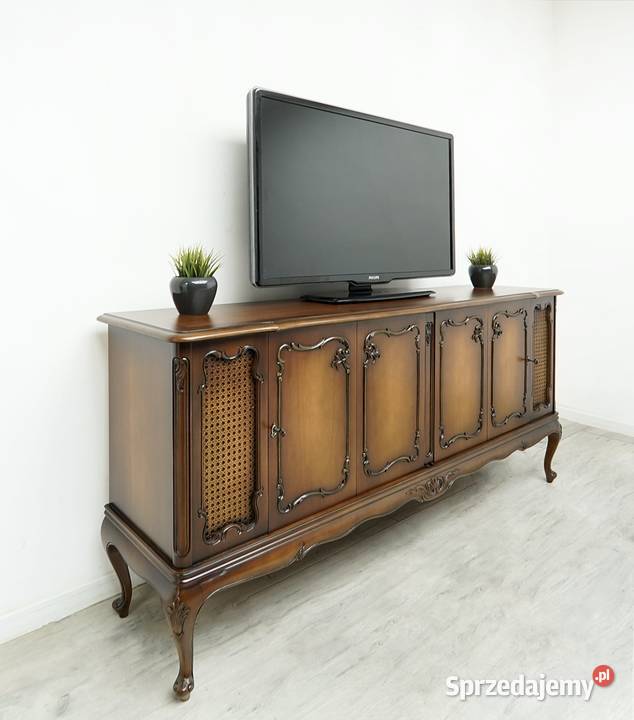 Stylowa ażurowa komoda ludwik renowacji Jerka