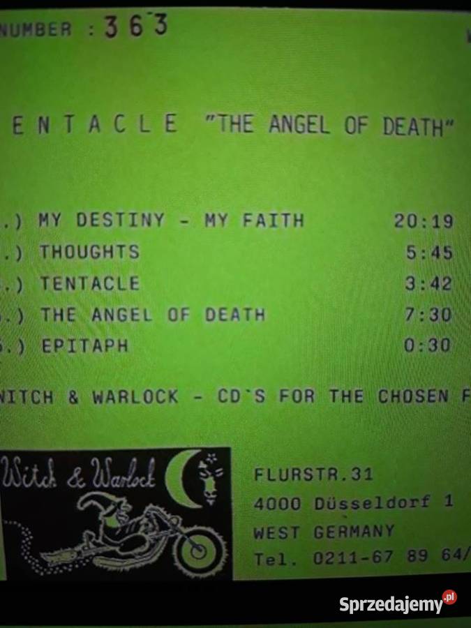 Wykopaliska hard psych Rocka TENTACLES Angel of podkarpackie