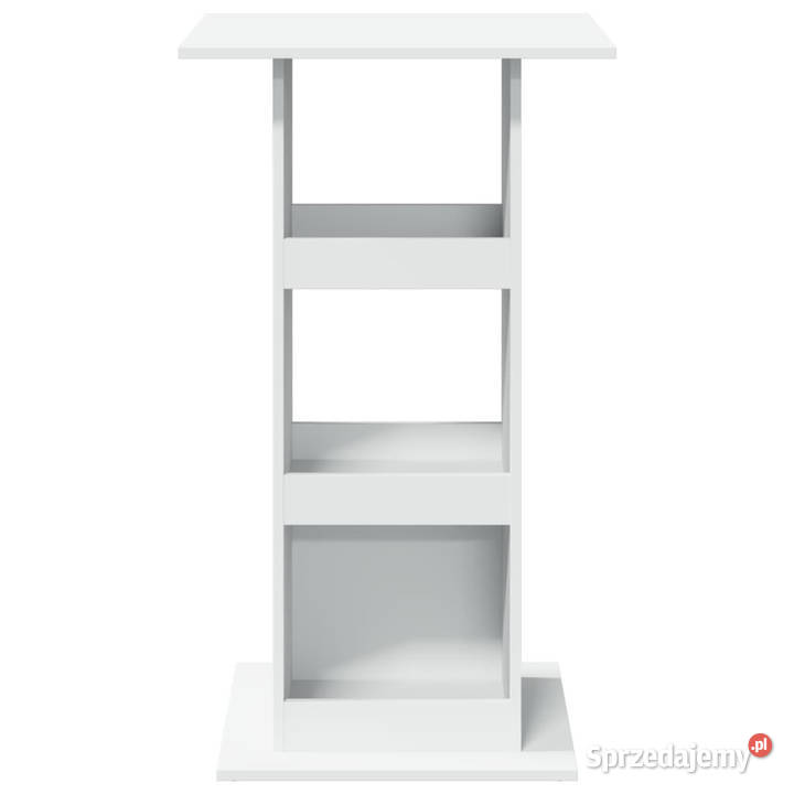 Stolik barowy z półkami biały 60x60x102 WM854328 Stoły Warszawa sprzedam