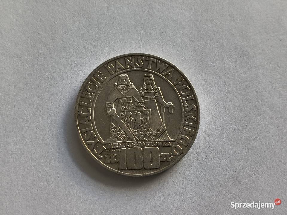100 1966 Mieszko i Dąbrówka srebro Ag 900 zachodniopomorskie Szczecin sprzedam