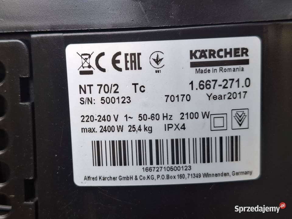 Odkurzacz Karcher NT 702 Tc Gwarancja Wysyłka Radom
