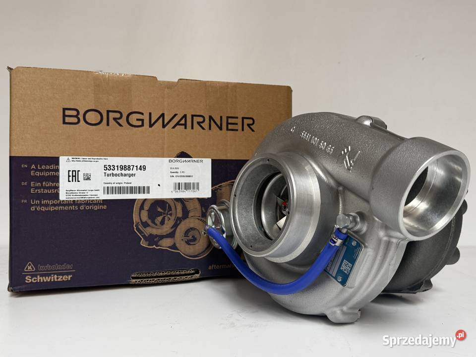 Turbosprężarka BorgWarner KKK 53319707140 ciężarowe Siedlce