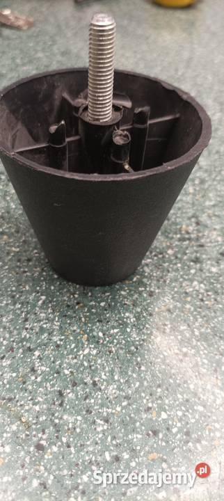 Stopka PCV czarna stożek ze śrubą FI 80 75 h 6 5 7.5cm małopolskie sprzedam