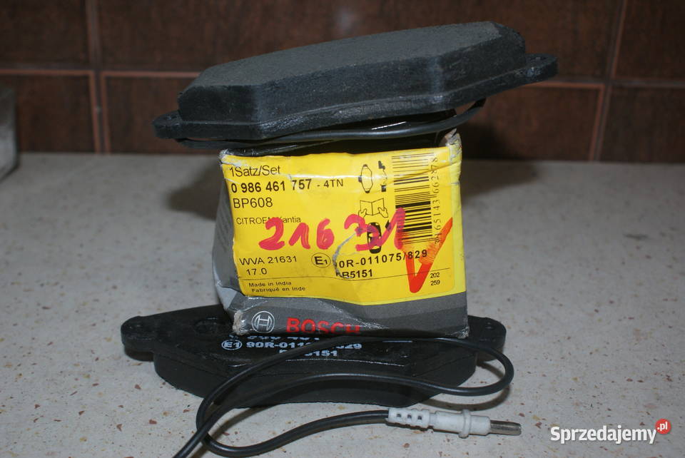 0 986 461 757 BOSCH KLOCKI HAMULC CITROEN XANTIA Białobrzegi