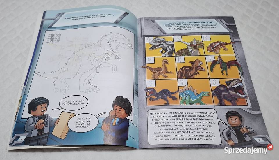 Lego Jurassic World Sekrety dinolaboratorium śląskie Czeladź sprzedam