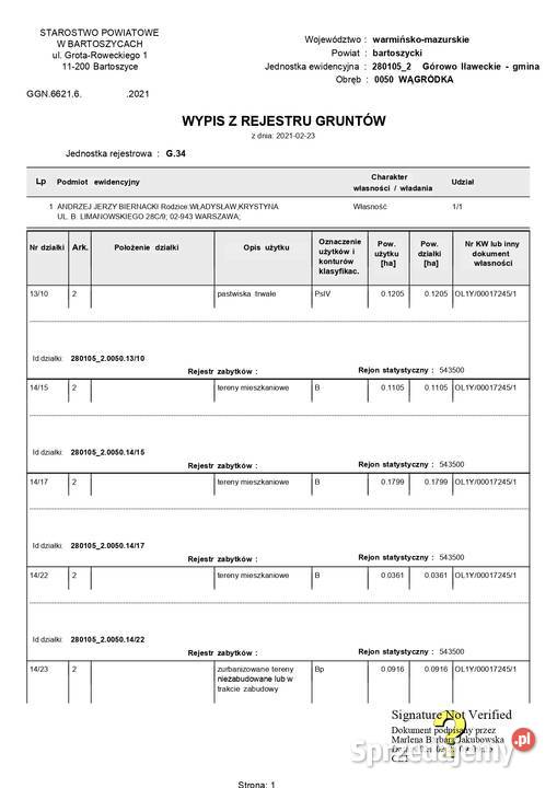 Sprzedam 210ha ziemi ze starą bazą dawnego PGR 7138zł/m2 Wągródka