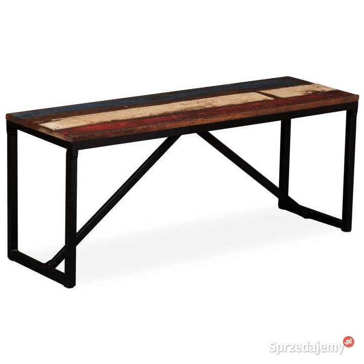 Ławka z drewna odzyskanego 110x35x45 WM244901 mazowieckie Warszawa sprzedam