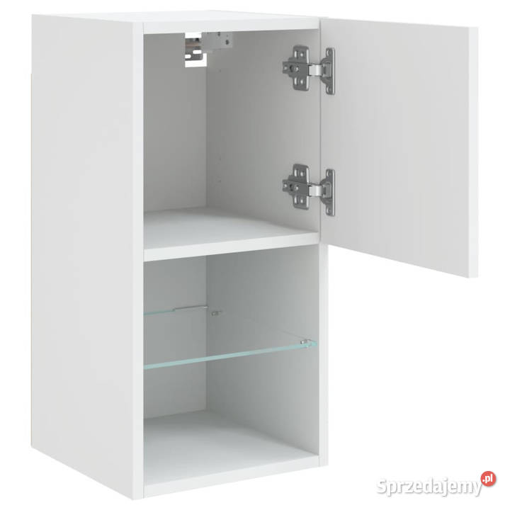 Szafki pod telewizor z LED 2 białe 305x30x60 Warszawa