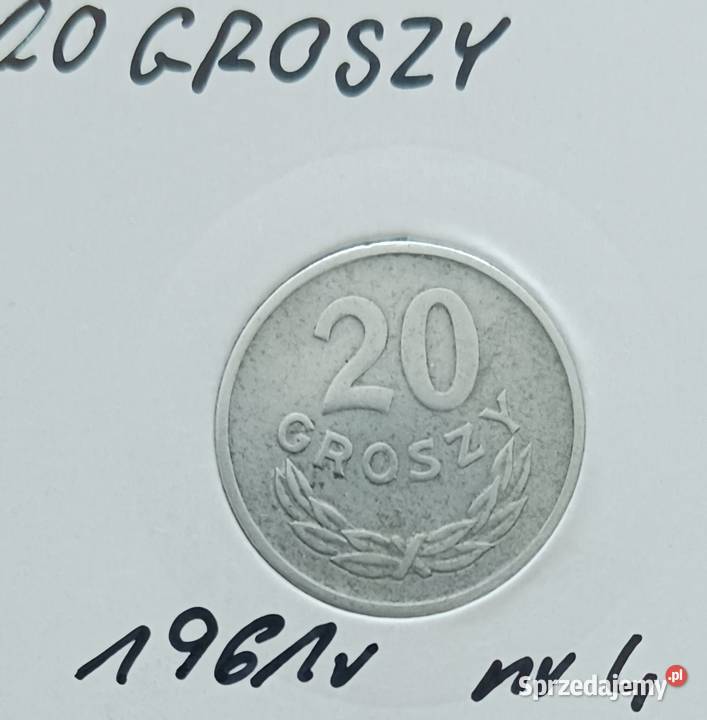 20 Groszy 1961 r 4 PRL Piękne