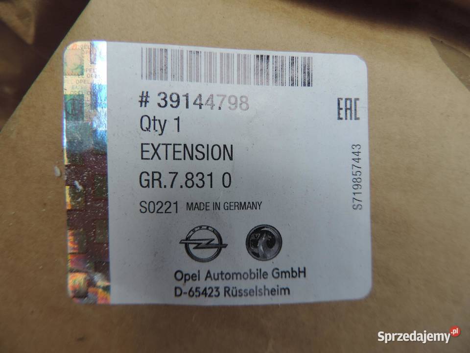ZDERZAK TYŁ DÓŁ OPEL INSIGNIA B NOWY 39144798 kujawsko-pomorskie