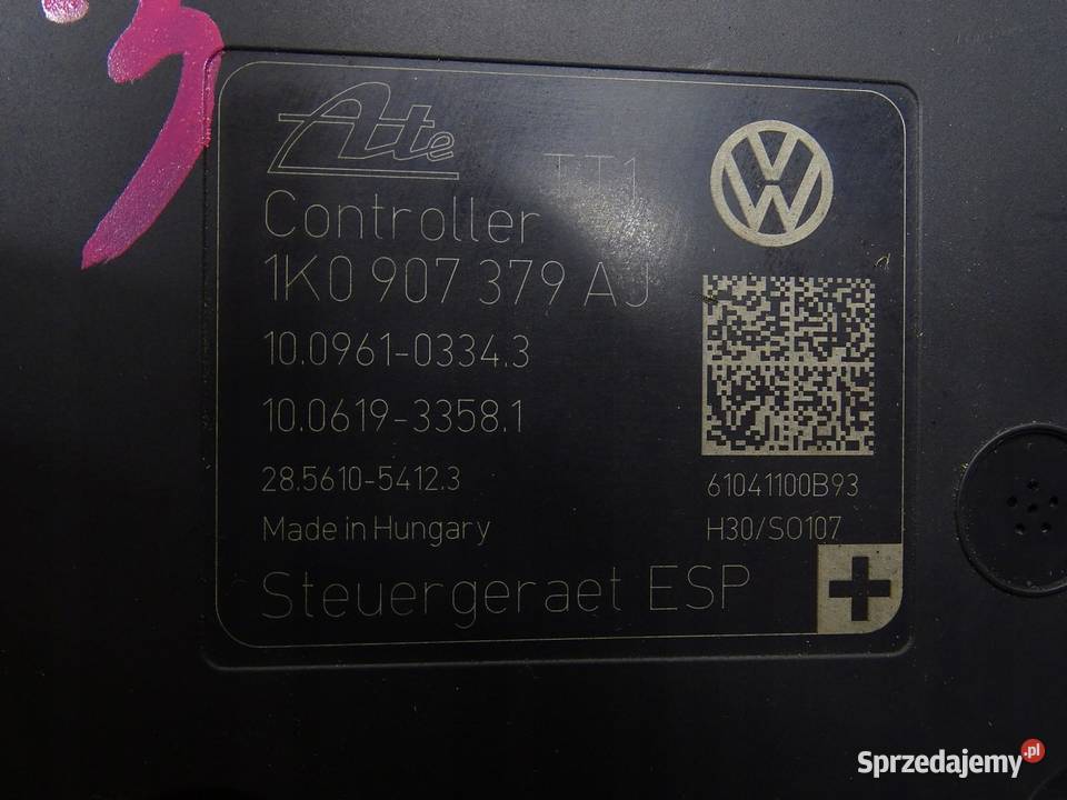 POMPA HAMULCOWA ABS VW GOLF VI A3 8P JETTA VI Układ ABS i ESP
