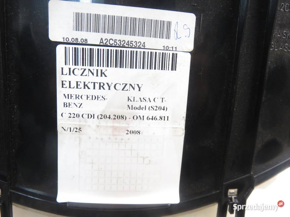 LICZNIK MERCEDES 204 C 220 CDI 2044400111 małopolskie