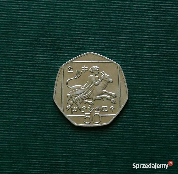 CYPR 50 centów 2004r Numizmatyka śląskie Gliwice