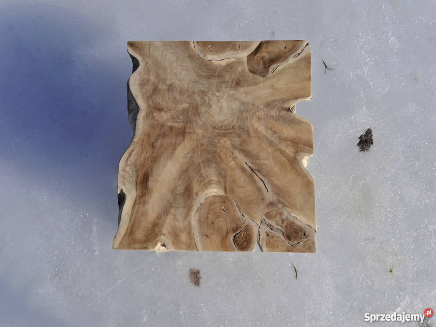 Stolik drewniany z korzenia 50 X 50 Wrocław