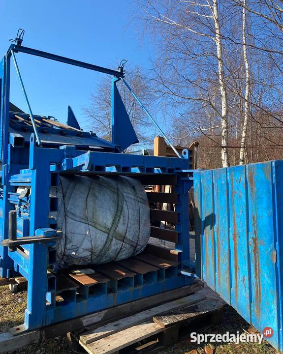 Belownica zgniatarka prasa do śmieci makulatury Trzebinia