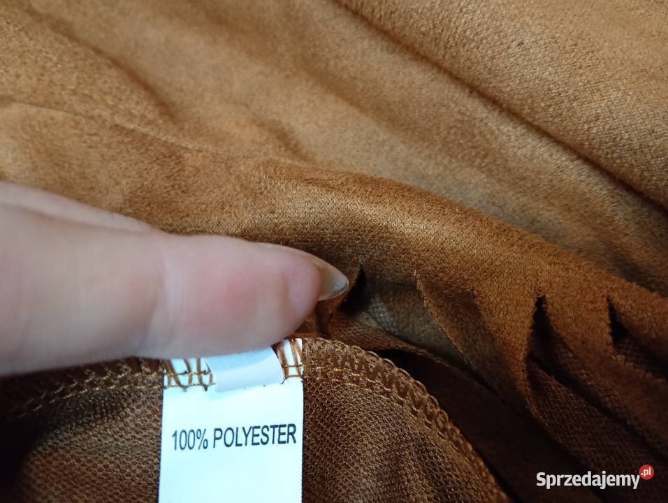 38M Brązowa kamizelka kowbojska z frędzlami Nowa Kraków