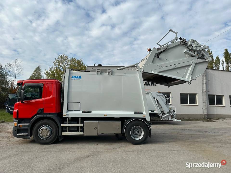 SCANIA P320 śmieciarka Joab 15 m3 waga