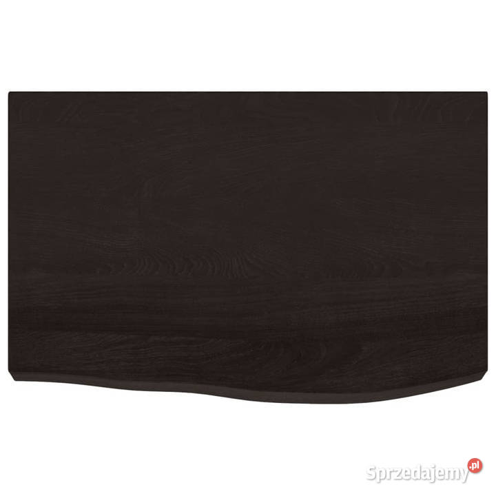 Blat stołu ciemnobrązowy 60x40x26 lite drewno Warszawa