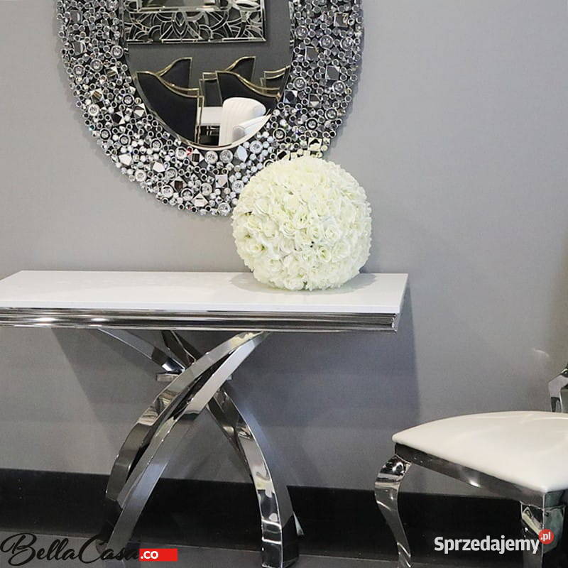 KONSOLA GLAMOUR LINCOLN STAL SZLACHETNA BLAT