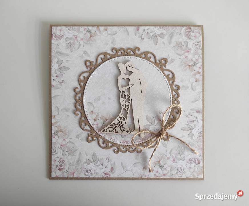 Kartka na Ślub ręcznie robiona eko Łódź