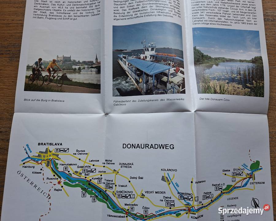 Donauradweg Slowakei mapa rowerowa Słowacja j Kraków sprzedam