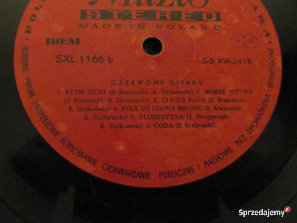 Czerwone Gitary Rytm ziemi Mam dzień płyta winyl lubelskie Lublin