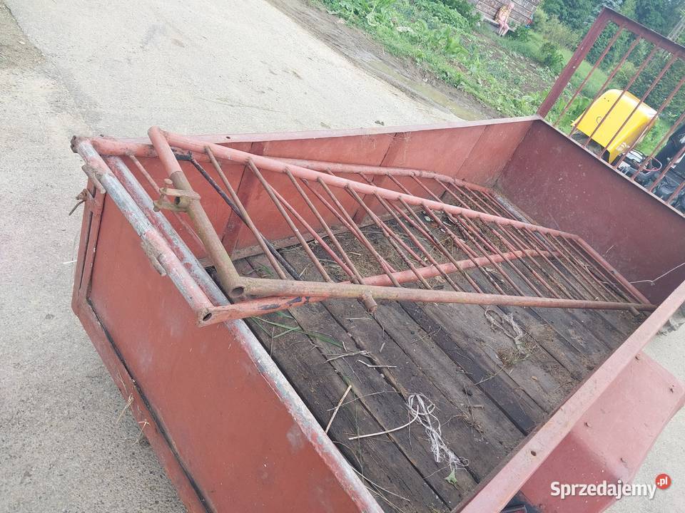 Przyczepka rolnicza 1 osiowa Dwukółka dwukołówka podkarpackie Paszowa