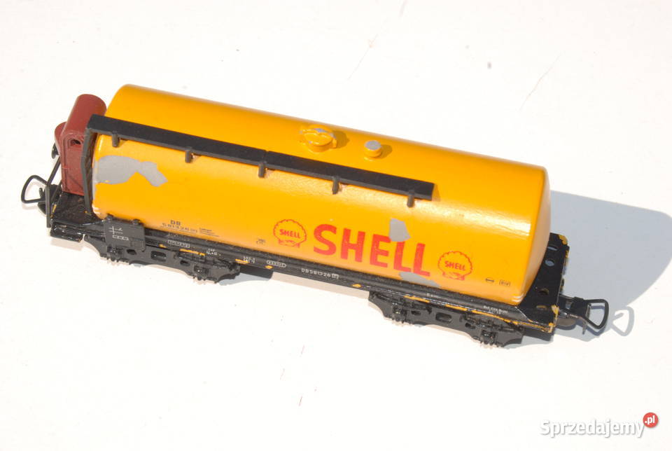 Stara zabawka wagon Cysterna Shell DB 581326 Antyki, Sztuka, Kolekcje Cieszyn