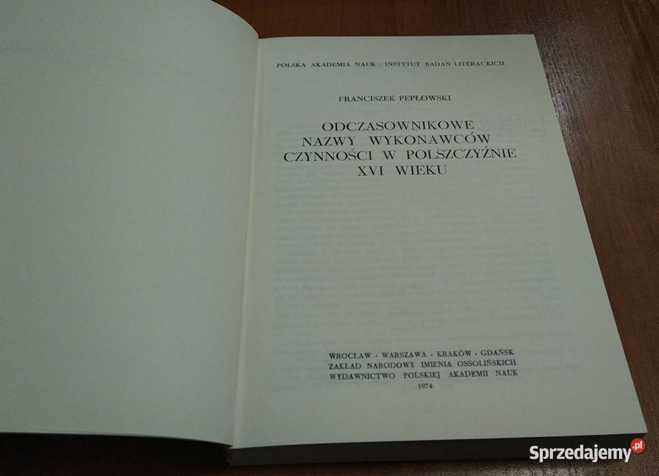 Odczasownikowe nazwy wykonawców czynności w Gdańsk
