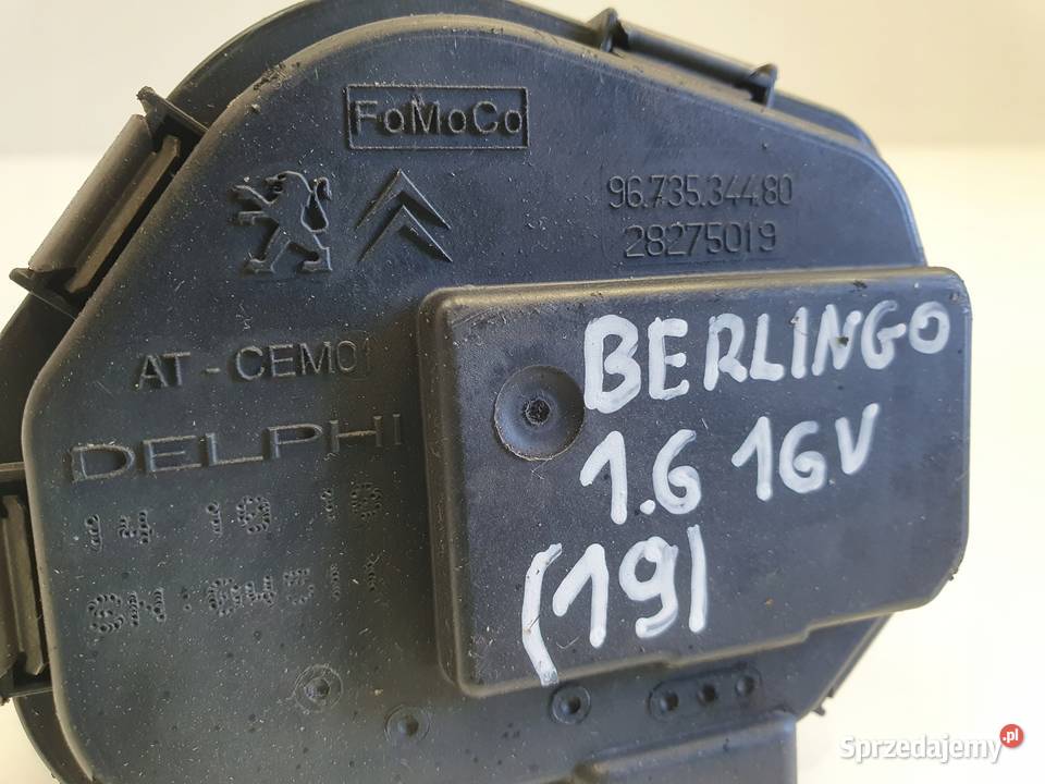 PRZEPUSTNICA Citroen Berlingo III 16 HDI