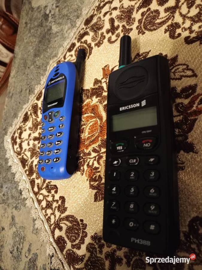 Zabytkowy Telefony ERICSSON PH388 i MOTOROLA Drawski Młyn