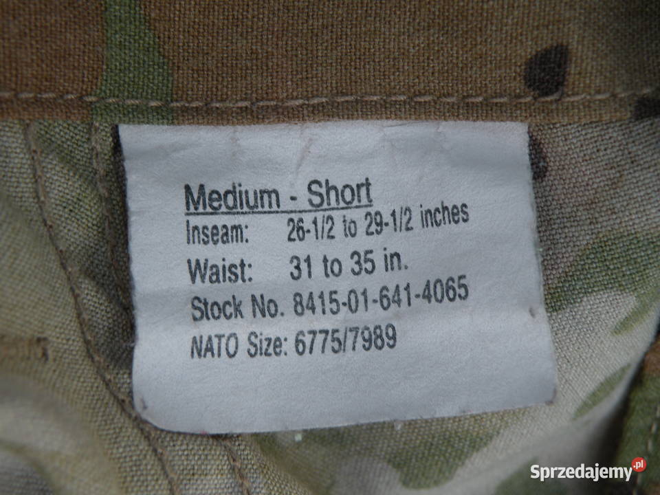 Mundur aircrew multicam ocp medium short Wrocław