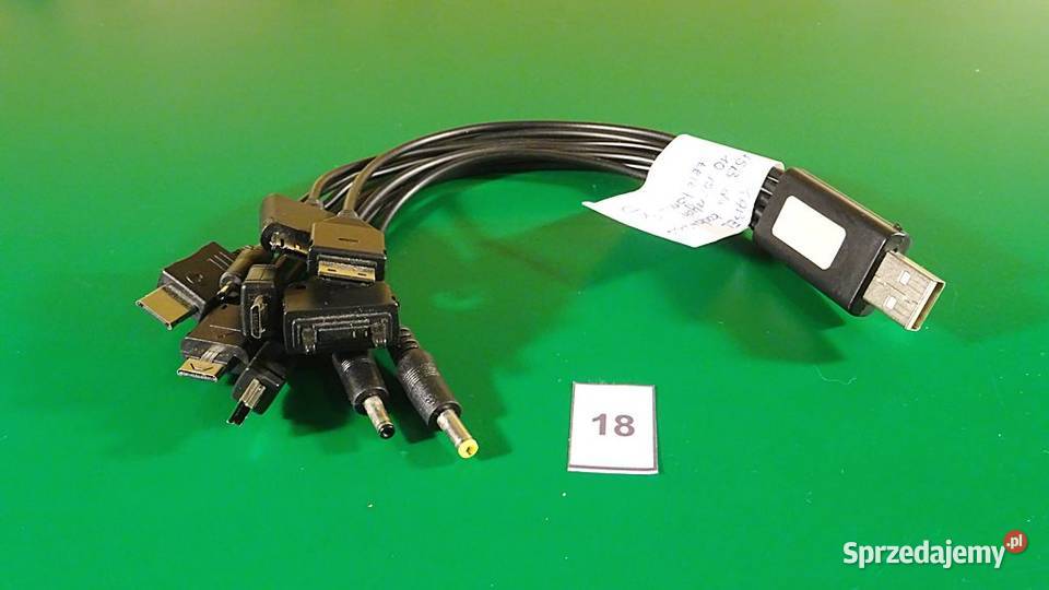 SERWISOWY ZESTAW kabelków z wtyczkami do 10ciu Chorzów