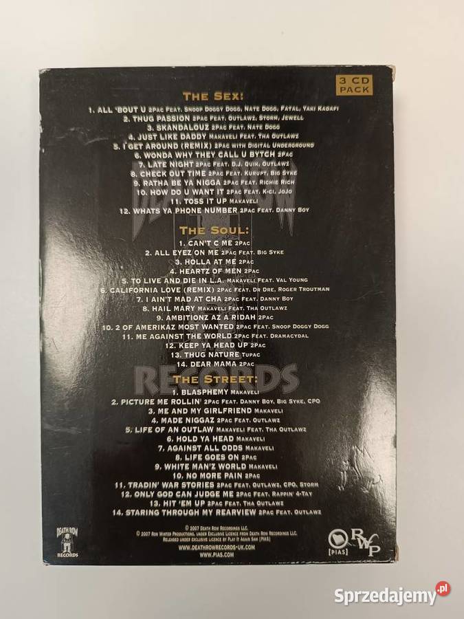 2Pac The 10th Anniversary Collection 3xCD BOX rap/hip-hop Łódź