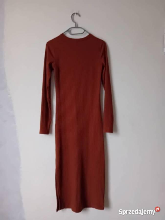Brązowa sukienka długi Warszawa