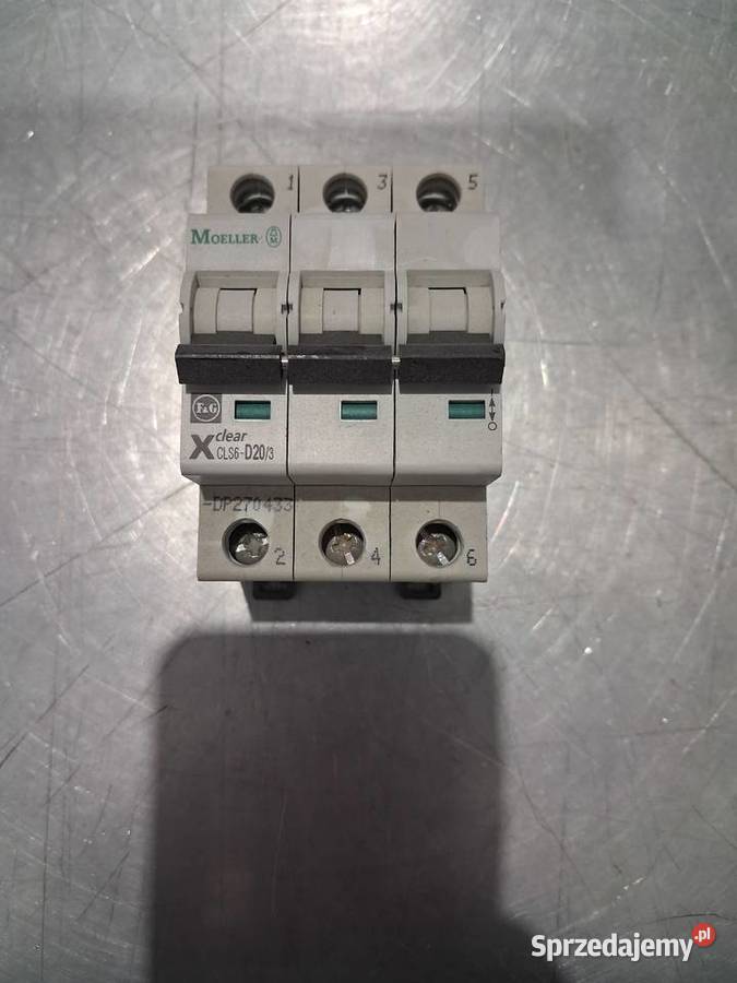 Wyłącznik nadprądowy CLS6 D 20A6kA 3P 270433 Gliwice sprzedam