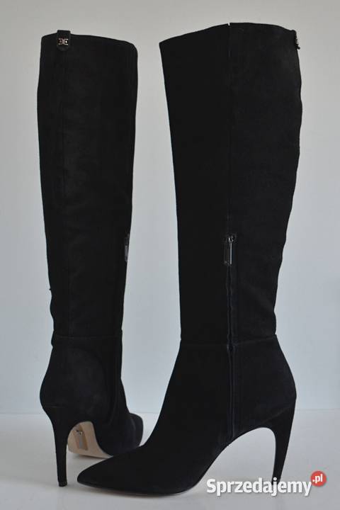 Kozaki ZAMSZOWE na szpilce Sam Edelman Fraya na Białystok sprzedam